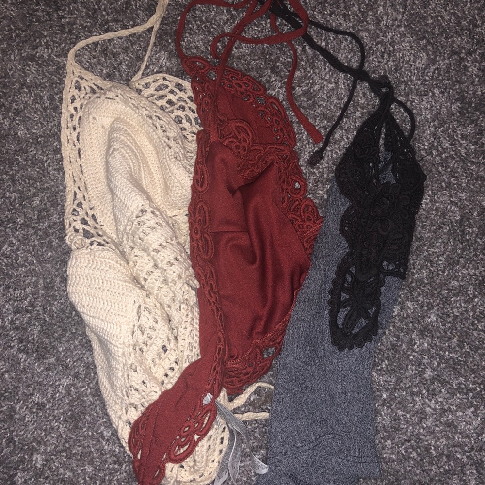 Bundle! crop top/bralettes
